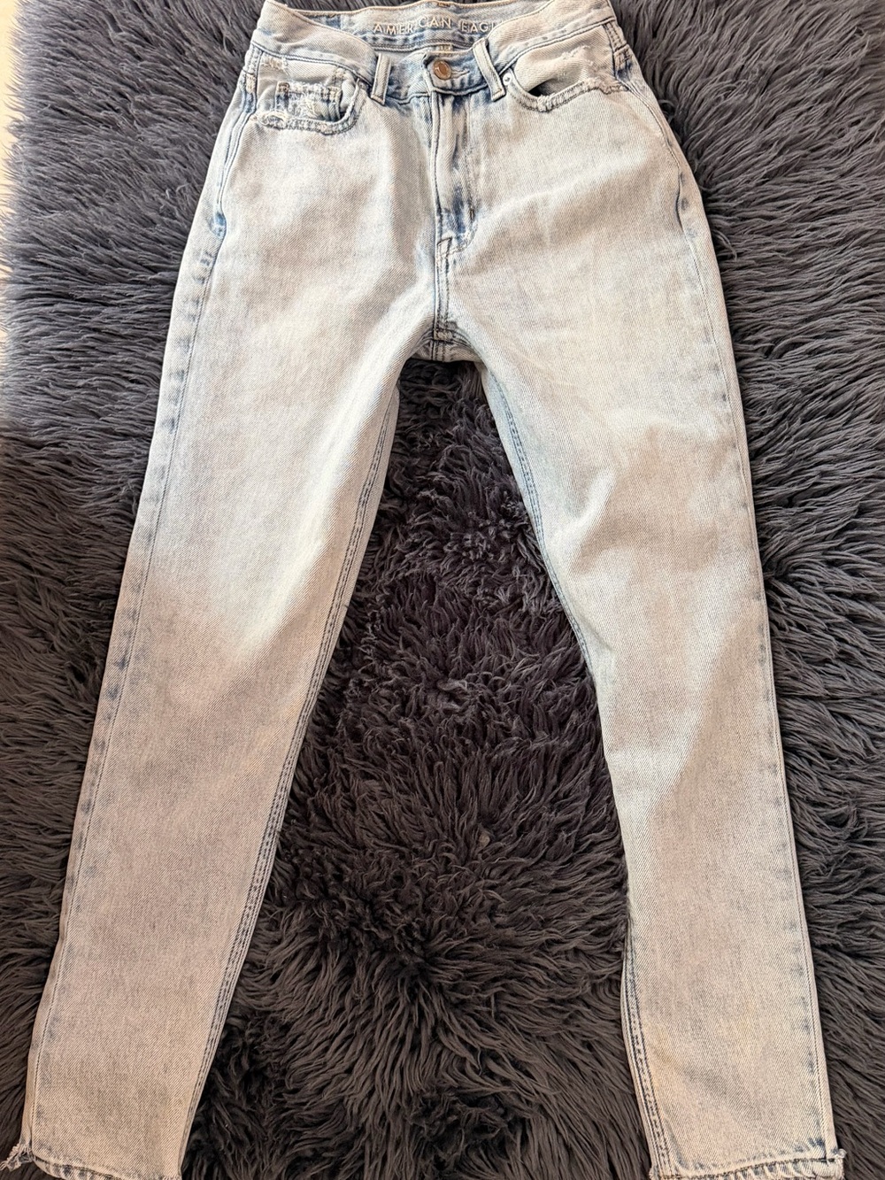 American Eagle Outfitters Light Wash Straight Leg Jeans